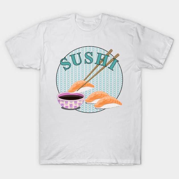 Nigiri Sushi T-Shirt by Designoholic